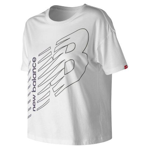 New Balance 91577 Women's Essentials 90s Boxy Tee - White (wt91577wt)