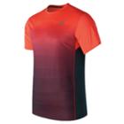 New Balance 71066 Men's Accelerate Graphic Short Sleeve - Orange/green (mt71066aop)