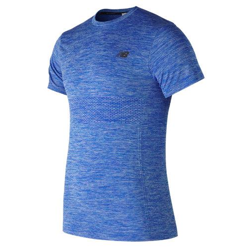 New Balance 73013 Men's M4m Seamless Short Sleeve - Blue (mt73013btl)