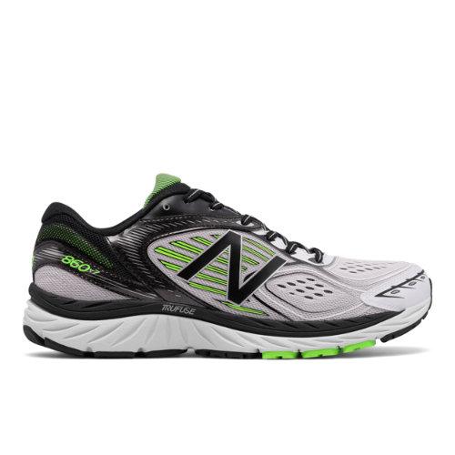 New Balance 860v7 Men's Distance Shoes - White/black/green (m860wb7)