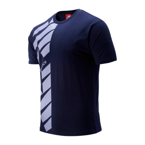 New Balance 93571 Men's Nb Athletics Point Tee - Navy/purple (mt93571pgm)
