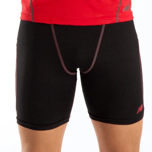 New Balance 1343 Men's 6 Inch Base Layer Short - Black, Formula One (mfs1343bk)
