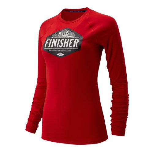 New Balance 93127 Women's Nyc Marathon Transform Long Sleeve - Red (wt93127mrep)