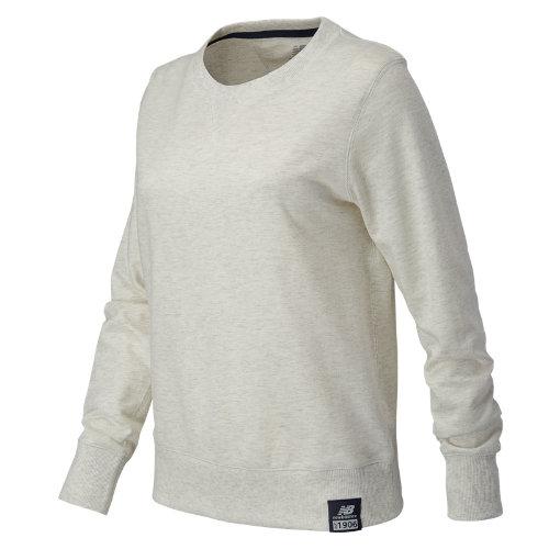 New Balance 61513 Women's Essentials Plus Solid Crewneck - Off White (wt61513sah)