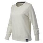 New Balance 61513 Women's Essentials Plus Solid Crewneck - Off White (wt61513sah)