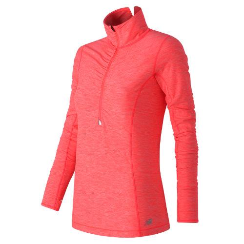 New Balance 53110 Women's In Transit Half Zip - Pink (wt53110guh)