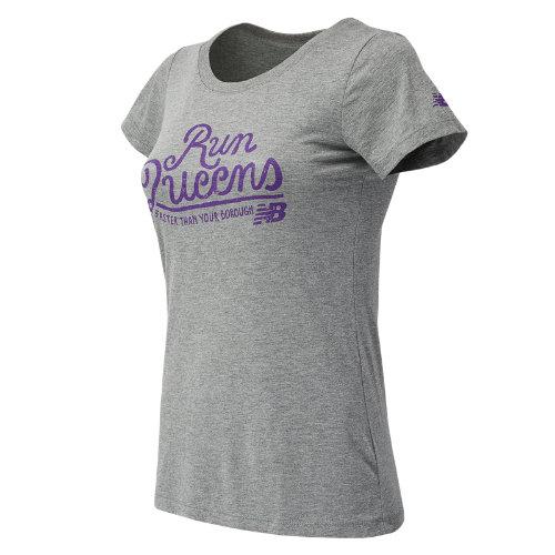 New Balance 63249 Women's Nyrr Queens Ss Tee - Grey (wt63249vag)