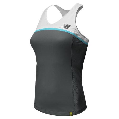 New Balance 5154 Women's Tournament Racerback Top - Anthracite, White (wtt5154atc)