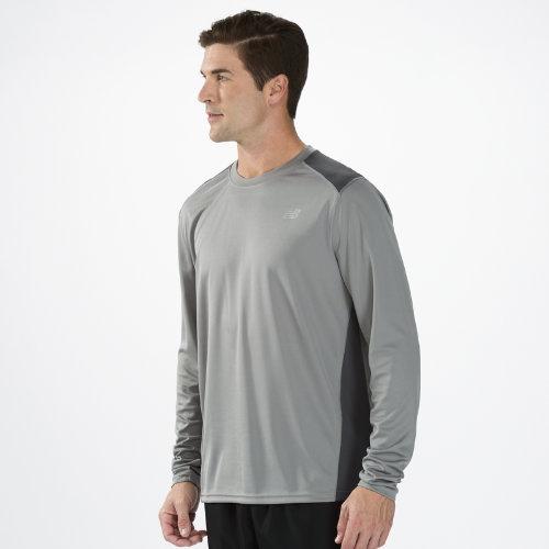 New Balance 3132 Men's Go 2 Long Sleeve - Silver Filigree, Magnet (mrt3132sfg)