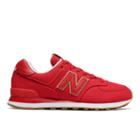 New Balance 574 Men's 574 Shoes - Red/tan (ml574tlb)