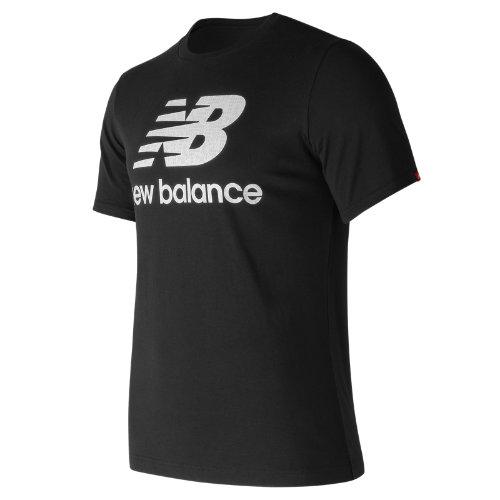 New Balance 73589 Men's Essentials Filled Logo Tee - Black (mt73589bk)
