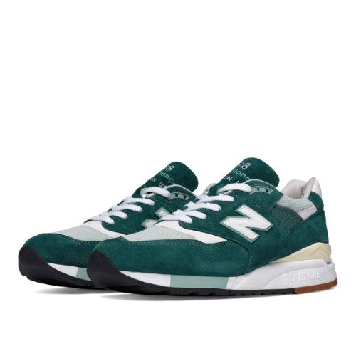 New Balance 998 Connoisseur Explore By Sea Men's Made In Usa Shoes - Green, Off White (m998csam)