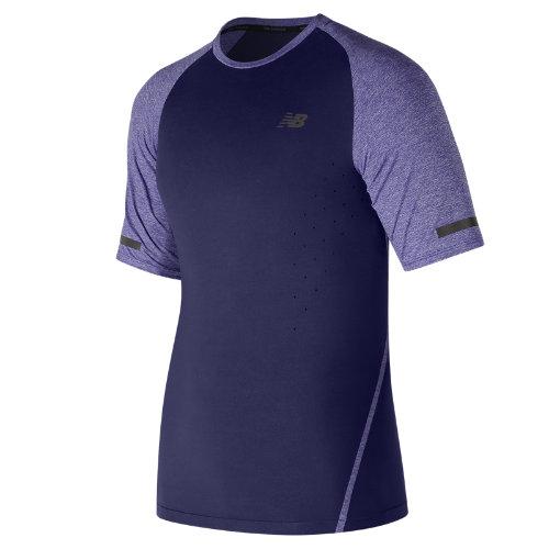 New Balance 61021 Men's Trinamic Short Sleeve Top - Navy (mt61021pgm)
