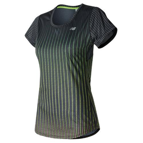 New Balance 53162 Women's Accelerate Short Sleeve Graphic - Black (wt53162pdo)
