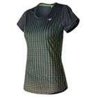 New Balance 53162 Women's Accelerate Short Sleeve Graphic - Black (wt53162pdo)