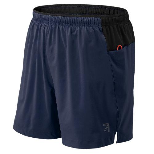New Balance 73257 Men's J.crew 5 Inch Impact Hybrid Short - Navy (jms73257nv)