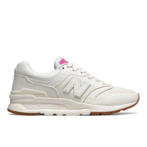 New Balance 997h Women's Classics Shoes - Off White/pink (cw997hda)