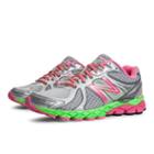 New Balance 870v3 Women's Stability And Motion Control Shoes - Grey, Pink Glo, Lime Green (w870gp3)