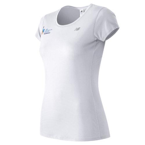 New Balance 53141 Women's Nyc Marathon Training Ss Tee - White (wt53141vwt)