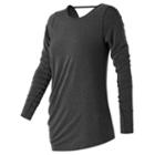 New Balance 73450 Women's Long Sleeve Layering Tee - Grey (wt73450bkh)