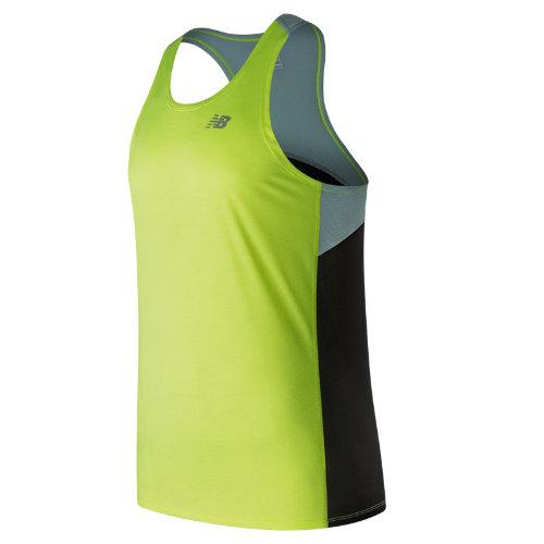New Balance 53067 Men's Accelerate Singlet - Yellow/black/green (mt53067hil)
