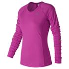 New Balance 63224 Women's Nb Ice Long Sleeve - Pink (wt63224pbr)