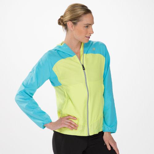 New Balance 3323 Women's Sequence Hooded Jacket - Sunny Lime, Poolside (wrj3323syl)