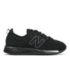 New Balance 247 Classic Kids' Pre-school Lifestyle Shoes - Black/white (kl247bwp)