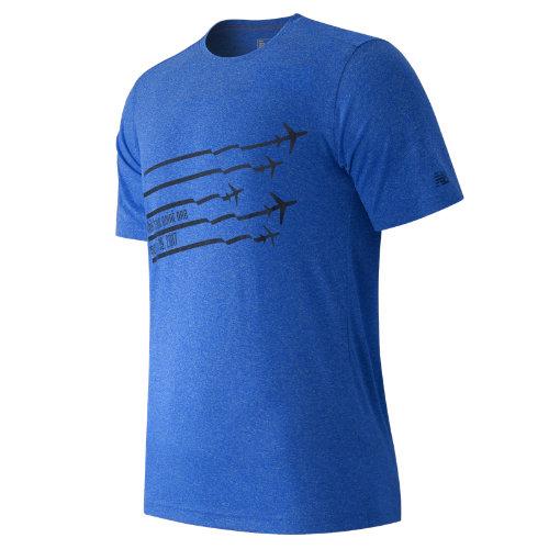 New Balance 71603 Men's United Nyc Half Planes Tee - Blue (mt71603vbl)