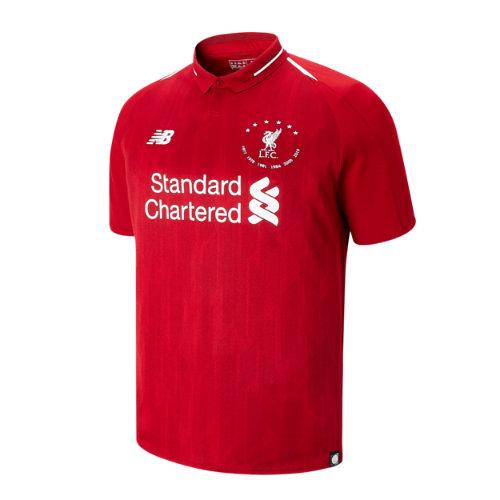 New Balance 930501 Men's Lfc 6 Times 18/19 Home Ss Jersey - Red/white (mt930501hme)