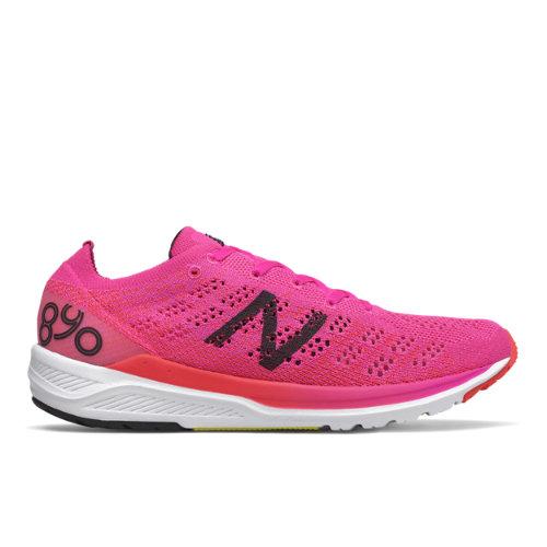 New Balance 890v7 Women's Neutral Cushioned Shoes - Pink/red (w890po7)