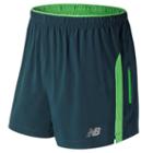 New Balance 63226 Men's Impact 5 Inch Track Short - Green (ms63226src)