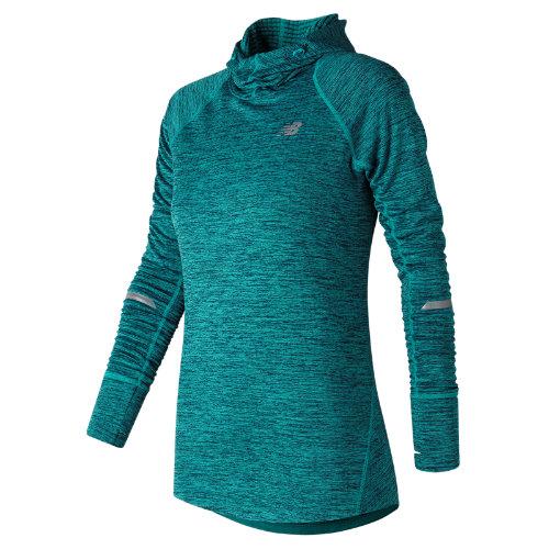New Balance 73220 Women's Nb Heat Hoodie - Green (wt73220pih)