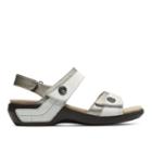 Aravon Katherine Women's Shoes - White, Pewter (wsk11wtm)