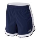 New Balance 93274 Women's Accelerate 5 In Short - Navy/white (ws93274piw)