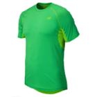 New Balance 5103 Men's Ultra Short Sleeve - Acidic Green Heather, Chemical Green (mrt5103ach)