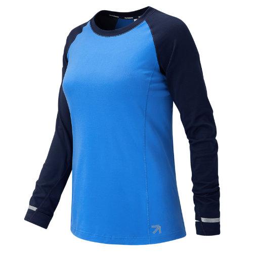 New Balance 71243 Women's J.crew In Transit Long Sleeve - Blue (wt71243slo)