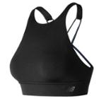 New Balance 71451 Women's Studio Crop Top - Black (wt71451bk)