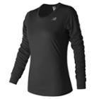 New Balance 73132 Women's Accelerate Longsleeve - Black (wt73132bk)