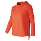 New Balance 71137 Women's In Transit Hoodie - Orange (wt71137vtr)