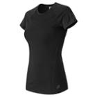 New Balance 61102 Women's Trinamic Short Sleeve Top - Black (wt61102bk)