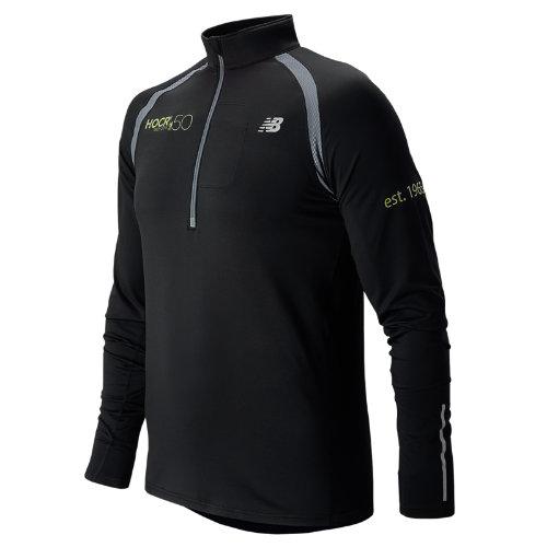 New Balance 41717 Men's Hocr Impact Half Zip - Black, Lead (mt41717pbk)