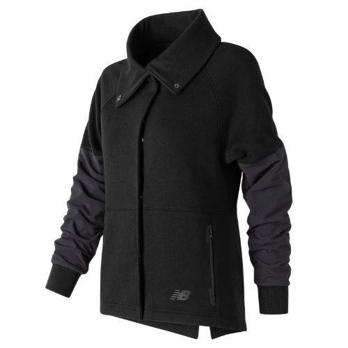 New Balance 73539 Women's 247 Sport Mix Media Jacket - Black (wj73539bk)