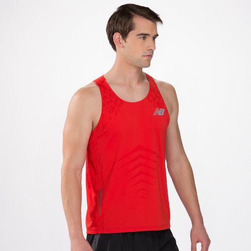 New Balance 4101 Men's Boylston Singlet - Velocity Red (mrt4101vlr)