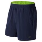 New Balance 71051 Men's Woven 2 In 1 Short - Navy (ms71051pgm)