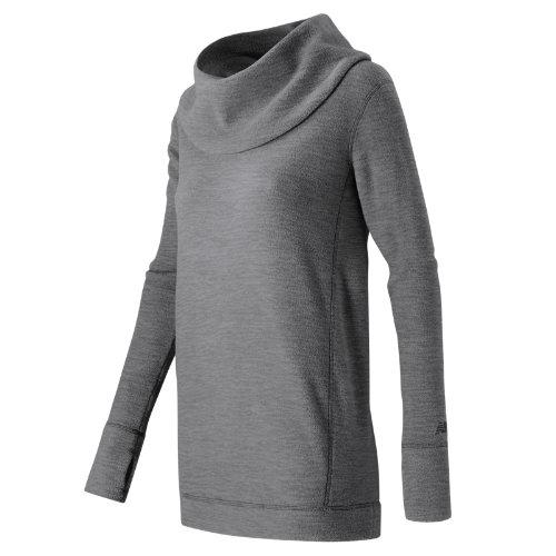 New Balance 53456 Women's Cozy Tunic Pullover - Black Heather (wt53456bkh)