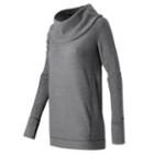 New Balance 53456 Women's Cozy Tunic Pullover - Black Heather (wt53456bkh)