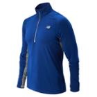 New Balance 5114 Men's Impact Half Zip - Optic Blue, Steel Grey (mrt5114otb)