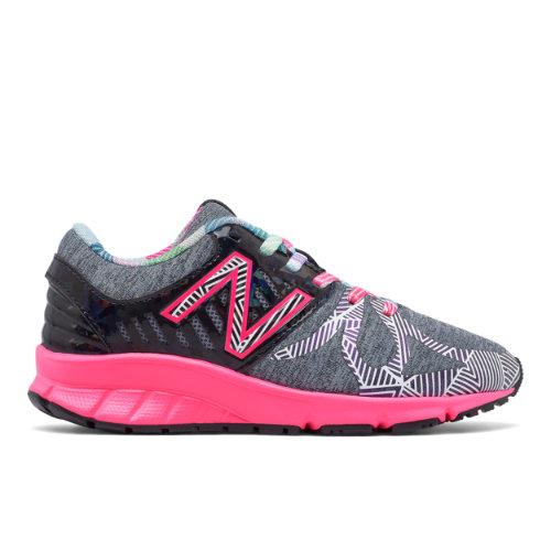 New Balance Electric Rainbow 200 Kids' Pre-school Running Shoes - Black/grey/pink (kj200ebp)