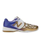 New Balance Limited Edition Uk 996 Men's Tennis Shoes - White, Purple, Gold (mc996gsw)